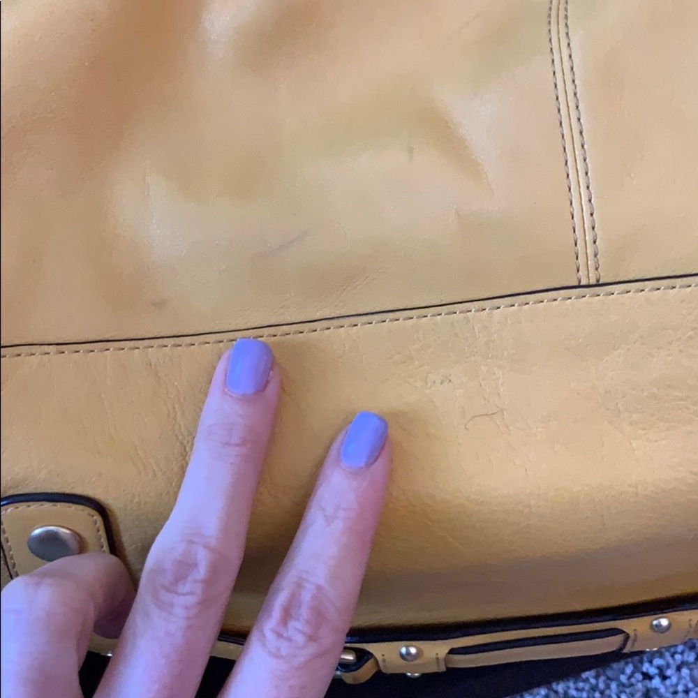 Authentic Coach Mustard Yellow Satchel/Crossbody - Picture 3 of 8